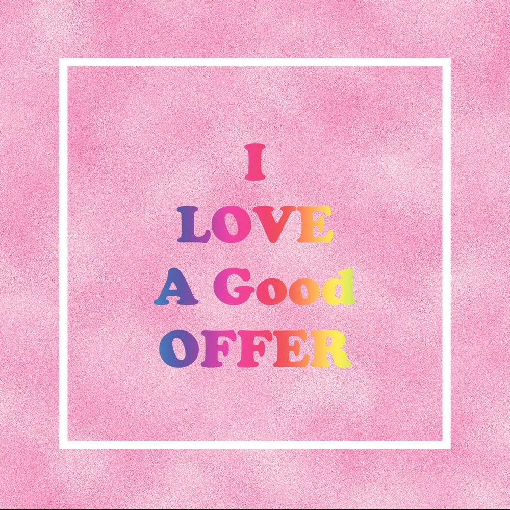 Offers are welcome and considered